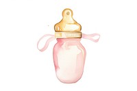 Bottle pink baby jar.