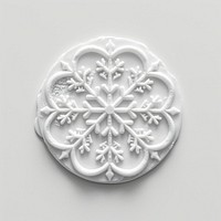 Seal Wax Stamp white snowflake creativity monochrome porcelain.