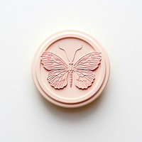 Seal Wax Stamp a butterfly white background confectionery accessories.