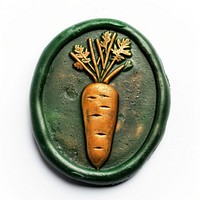 Seal Wax Stamp a carrot white background accessories freshness.