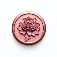 Seal Wax Stamp a peony white background accessories creativity.
