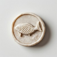 Seal Wax Stamp fish animal pottery circle.