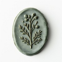Seal Wax Stamp mistletoe jewelry locket shape.