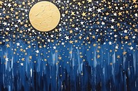 Starry night backgrounds paper gold. AI generated Image by rawpixel.