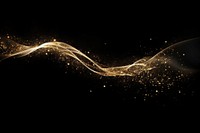 Golden Glitter Wave Of Comet Trace light backgrounds fireworks. AI generated Image by rawpixel.