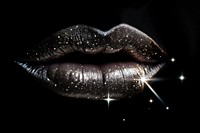 Lips nature black night. AI generated Image by rawpixel.