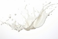 Splash effect of almond milk white simplicity splattered.
