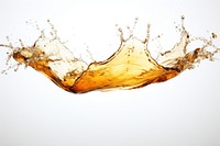 Splash effect of beer backgrounds white background refreshment.