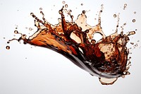 Splash effect of coca refreshment splattered simplicity.