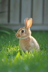 Rabbit grass rodent animal.