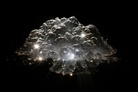 Cloud with a sparkle fireworks outdoors nature.