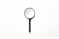 Magnifying white background simplicity circle.