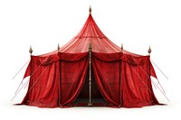 Red tent white background architecture outdoors.