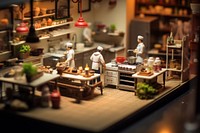 Chef in kitchen food toy dollhouse. AI generated Image by rawpixel.