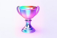 A trophy icon glass white background achievement.