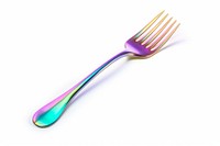 Fork spoon white background silverware.