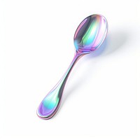 A spoon white background lightweight silverware.