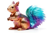 Squirrel figurine mammal animal.