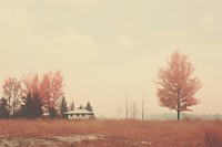 Fall scene architecture landscape outdoors. AI generated Image by rawpixel.