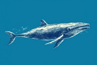  Blue whale animal mammal fish. AI generated Image by rawpixel.