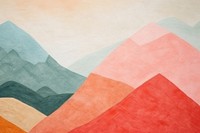 Mountain abstract cute shape backgrounds painting art.
