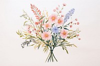  Flower bouquet painting plant art. AI generated Image by rawpixel.