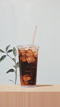 Minimal space coffee tea drink glass soda.