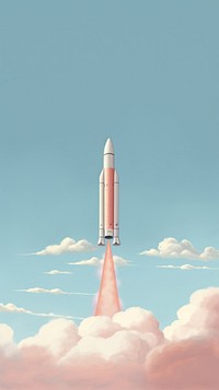 Minimal space cute rocket aircraft missile vehicle.