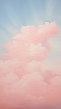 Sky with pink cloud outdoors nature tranquility.