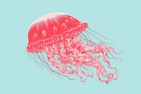  Jellyfish animal invertebrate transparent. AI generated Image by rawpixel.