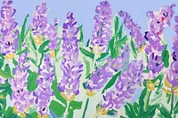  Lavender backgrounds blossom cartoon. AI generated Image by rawpixel.