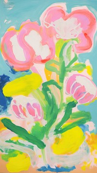  Spring painting art backgrounds. AI generated Image by rawpixel.
