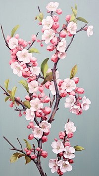  Cherry blossom flower cherry plant cherry blossom. AI generated Image by rawpixel.