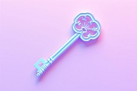 Pastel 3D key pattern lollipop weaponry.