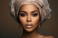 Multiracial woman wearing glamourous makeup portrait fashion adult.