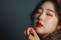Korean women Plus size cosmetics makeup perfection.