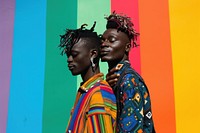 African american lesbian standing adult hair.
