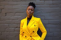 African american lesbian blazer coat suit.