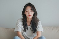 Korean female portrait fashion photo.