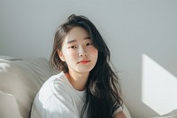 Korean female portrait adult white.
