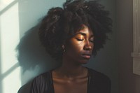 Black woman depressed photography portrait adult.