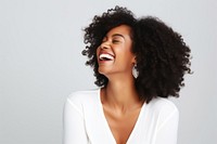 Black people happy happiness laughing portrait.