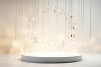 Cystal background chandelier circle light.