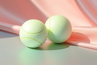 Pastel tennis sphere sports ball.