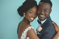 African couple portrait wedding jewelry.