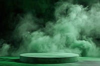 Green smoke background darkness outdoors circle.