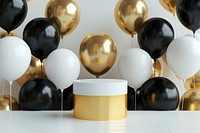 Balloon background party gold celebration.
