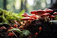  Plant background mushroom fungus auricularia. AI generated Image by rawpixel.