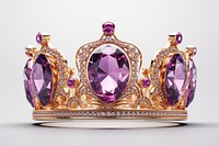 Gemstone crown amethyst jewelry.