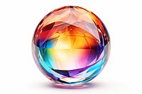 Rainbow bubble gemstone jewelry crystal.